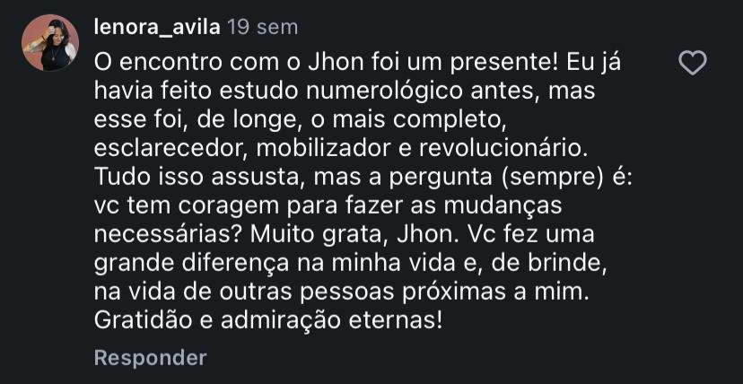 Depoimento de cliente sobre o atendimento
